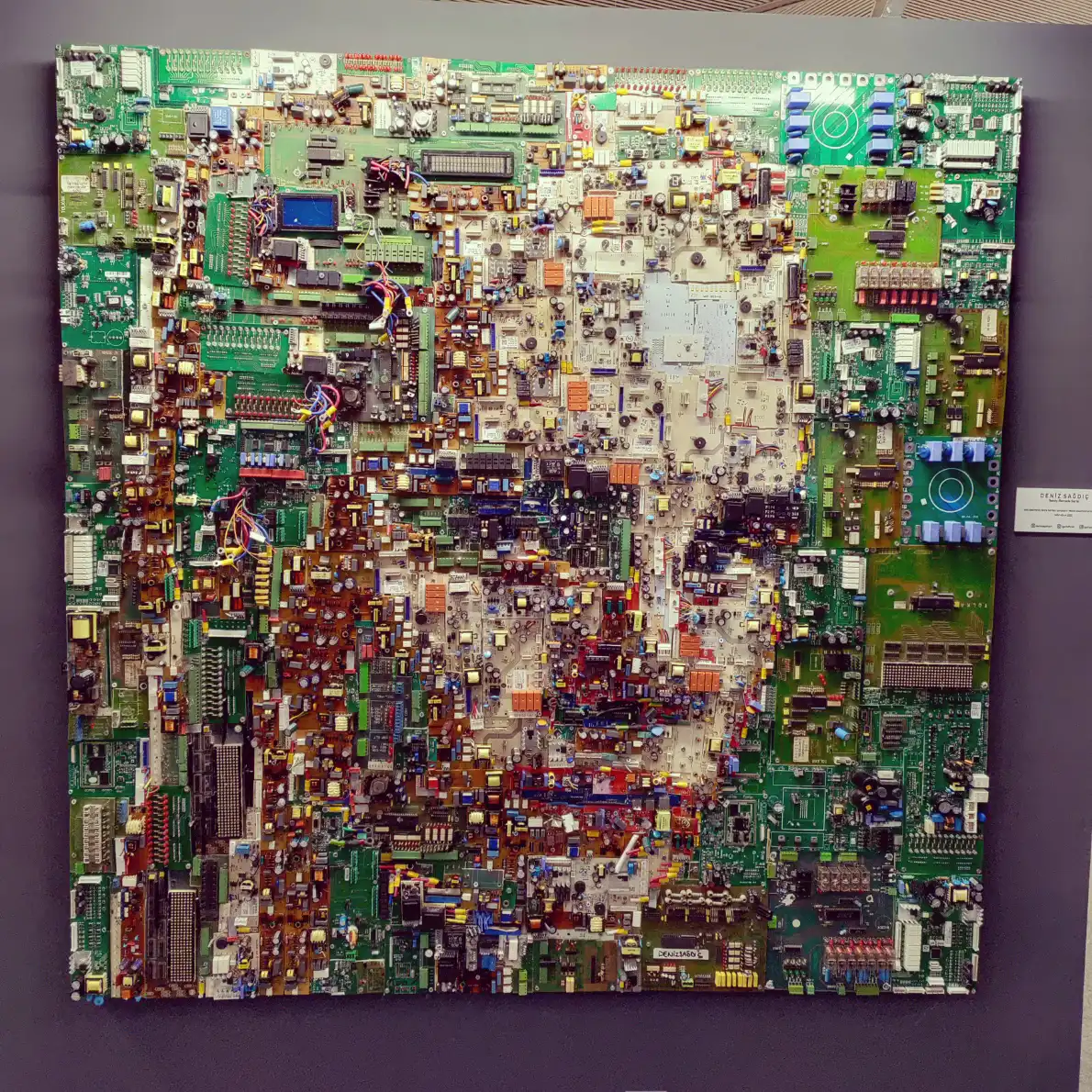 2023 Mar - Crafted out of electronic waste, computer parts and circuit boards - by Deniz Sağdıç at IST, Turkey